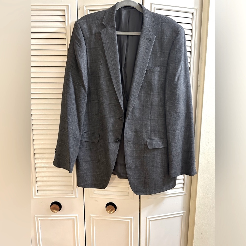 Grey checkered Calvin Klein Blazer